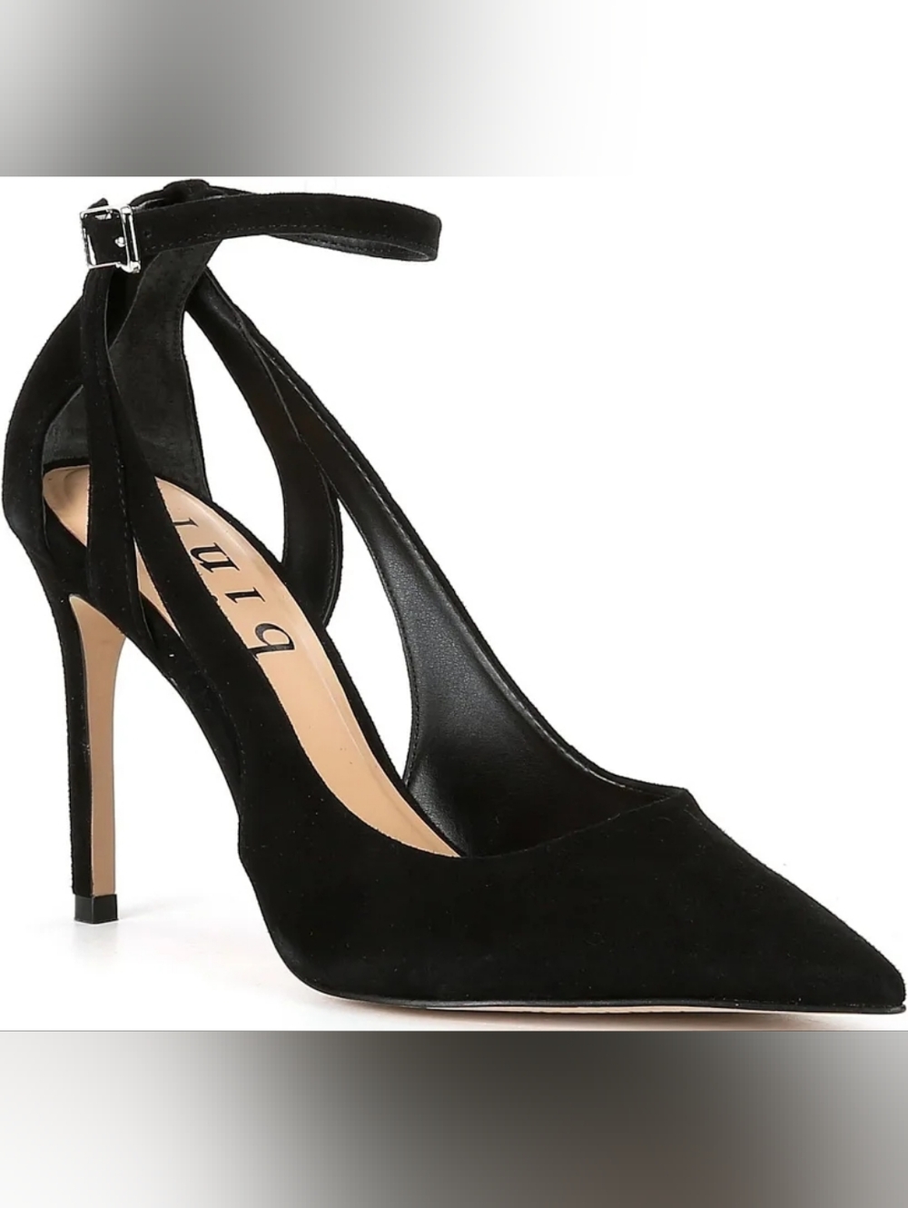 Gianni Bini Women's Teagan Suede Cut-Out Ankle Strap Dress Pumps